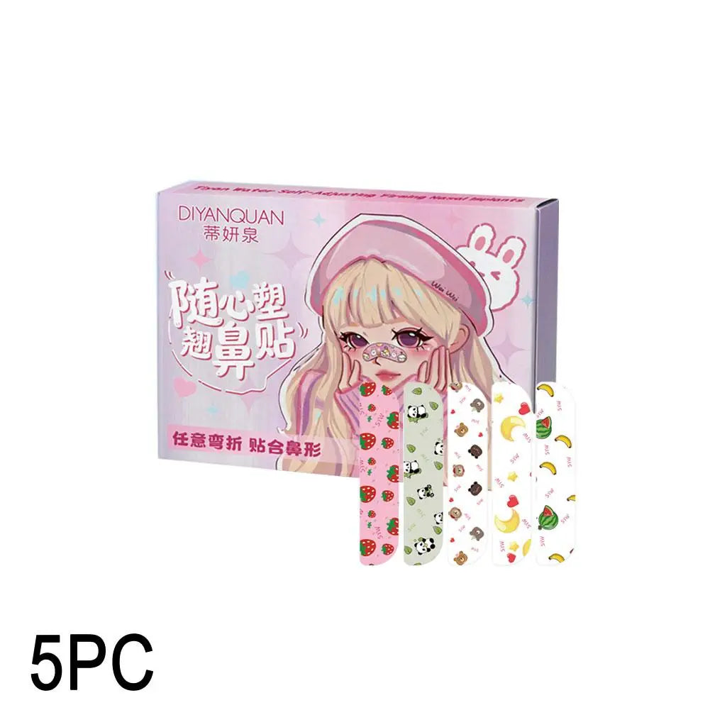 Flexible Shaping Nose Strips For Daily Contouring Self-Adhesive Nose Patches For Rhinoplasty Shaping Corrector Strips Stickers