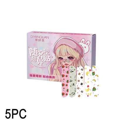 Flexible Shaping Nose Strips For Daily Contouring Self-Adhesive Nose Patches For Rhinoplasty Shaping Corrector Strips Stickers