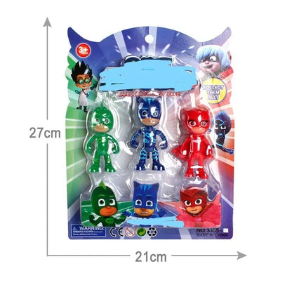 PJ Mask Toy Set Anime Figure Action Figure Catboy Owlette Style PVC Statue Collection Model Kid Doll Presents for The Children