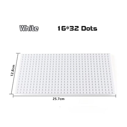 32x32x16x16 Dots Classic Base Plates MOC DIY Plastic Bricks Baseplates City Dimensions Building Blocks Figures Construction Toys