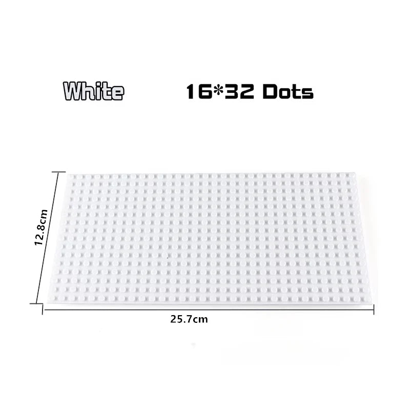 32x32x16x16 Dots Classic Base Plates MOC DIY Plastic Bricks Baseplates City Dimensions Building Blocks Figures Construction Toys