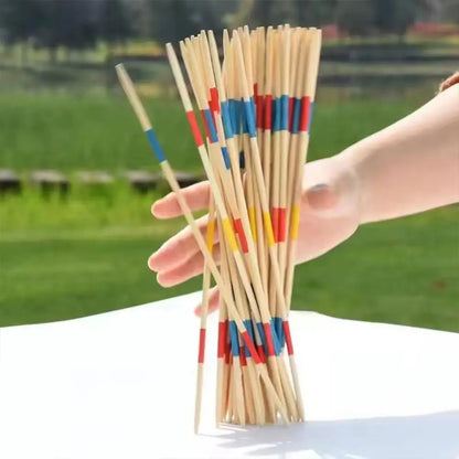 Traditional Mikado Spiel Pick Up Sticks With Box Multiplayer Game Baby Educational Wooden Board Game Stick Funny Desktop Toy