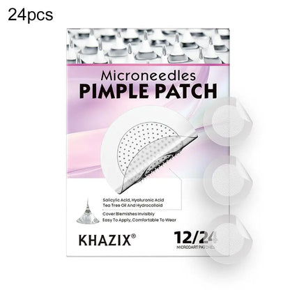 12/24PCS Micro Needle Pimple Patch Hydrocolloid Micropoint Pimple Patch For Acne Pimples Overnight, Invisible Acne Cover Patches