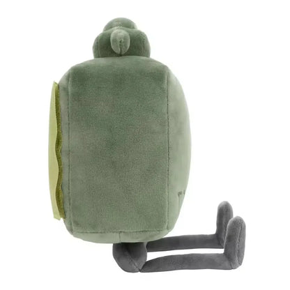 New 20CM Clay the Claymore Plush Doll Kawaii Green Square Doll Pillow Accessories Gift Collection Model For Kid Birthday Gifts