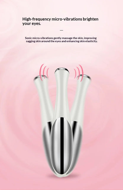 Electric Eye Massager Beauty Device Delicate Eye Skin Puffiness  Smooth Fine Lines Care Tool
