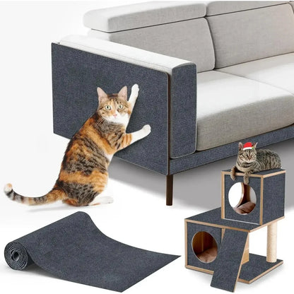 Trimmable Self-Adhesive Carpet Mat Pad Anti Cat Scratch Mat Cat Pet Scratcher Furniture Couch Corner Indoor Sofa Wall Protector