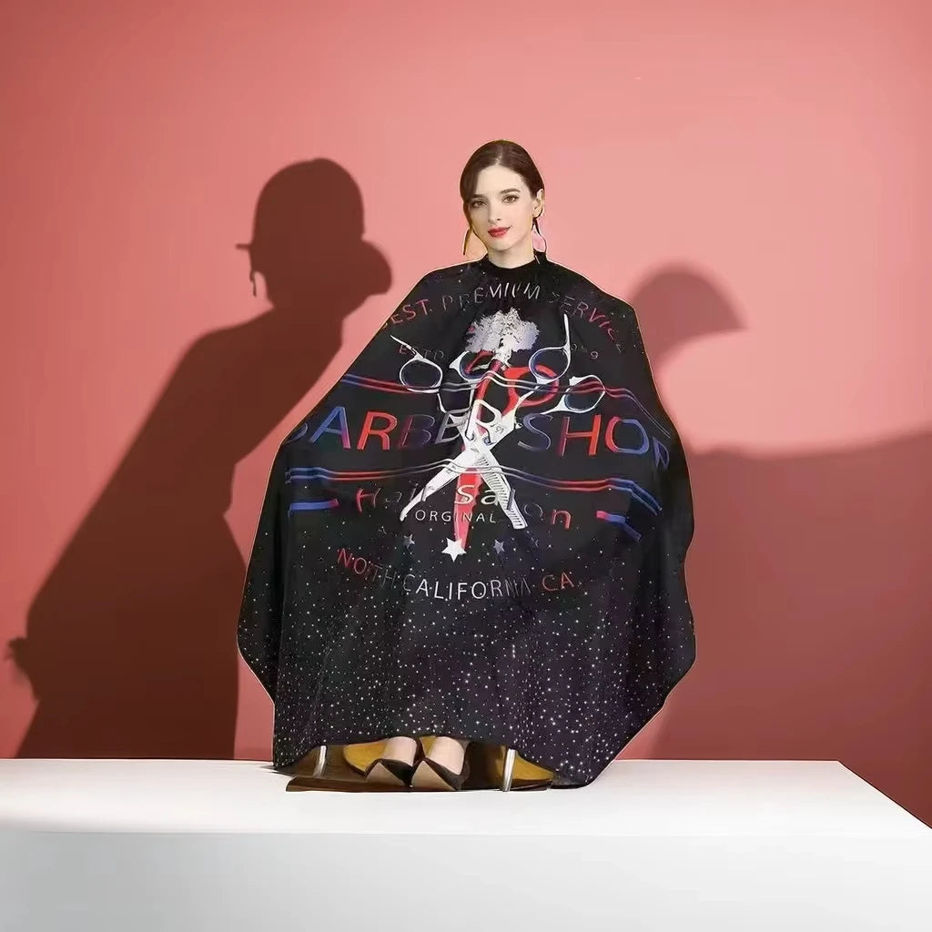 1pc Barber Cape - Waterproof Hairdressing Cape & Haircut Gown Cloth for Hair Styling