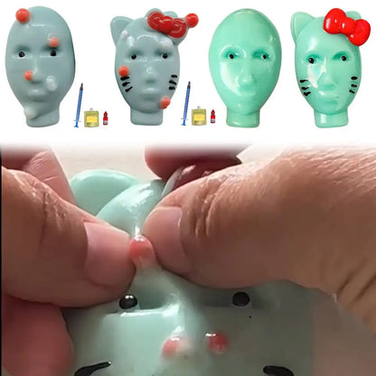 Alien Stress Relief Squeezing Acne Homemade Pinching Toy Super Soft Silicone Abstract Cartoon Reusable Release Rebound Toy