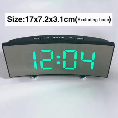 Latest Digital Clock LED Alarm Clock Bedroom Electronic Desktop Clock With Temperature Display Adjustable Brightness 12/24 Hours