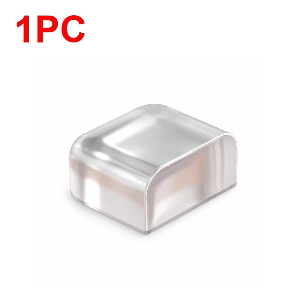 1-8Pcs Transparent Silicone Door Stopper No Drill Anti Bump Pad for Office Home Safety Protection Dodgers Door Stop