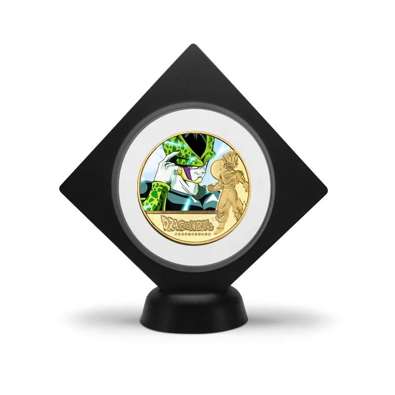 Dragon Ball Gold Plated Gold Coin Son Goku Vegeta Commemorative Coins Children Classic Anime Peripherals Collection Toy Souvenir
