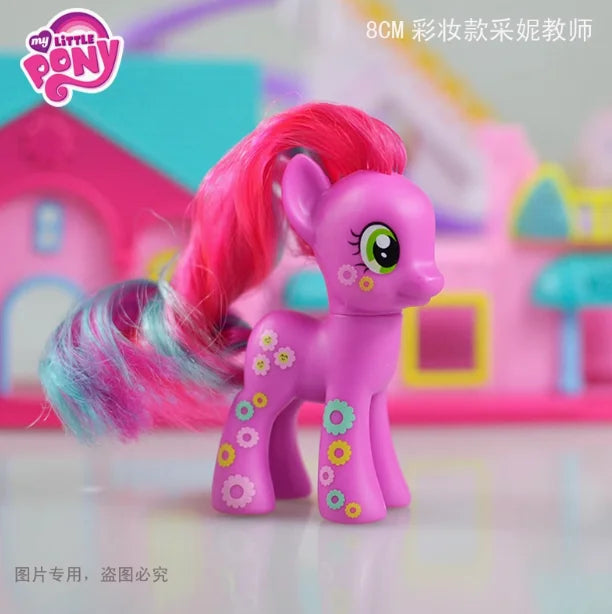 Original Hasbro My Little Pony Anime Figures Cute Twilight Sparkle Rainbow Fluttershy Pinkie Pie Rarity Collect Model Toy Gift
