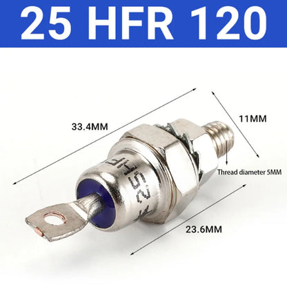 85A/40A/25A 1200V Positive Cathode/Negative Anode Stud Mount Diode Rectifier For Battery Charging Welding Machines Motor Control