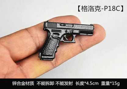 1/6 Scale Miniature Gun Plastic Rifle Set Assembly P92 M1911 98K MP5K Model Not Fired for 12" Action Figure Doll Accessories