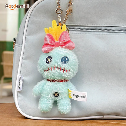 100% Genuine Disney Stitch Scrump Angel Cartoon Blue Stitch Plush Toy Authorized Doll Stich Cute Birthday Gift High Quality