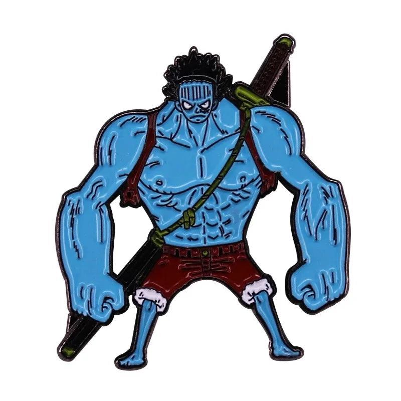 Japanese Anime Enamel Pin Cute Lapel Pin Devil Fruit Brooches for Backpack Manga Badges Jewelry Accessories
