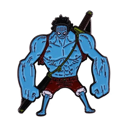 Japanese Anime Enamel Pin Cute Lapel Pin Devil Fruit Brooches for Backpack Manga Badges Jewelry Accessories