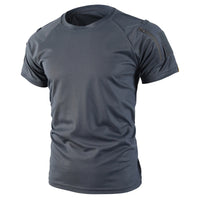 Gray O-Neck ZIP