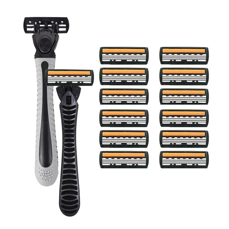 Shaver Brand New Design Men Razor Shaving Two Layer Shaver Reusable Razor Imported Blade Multi Tool Head Change