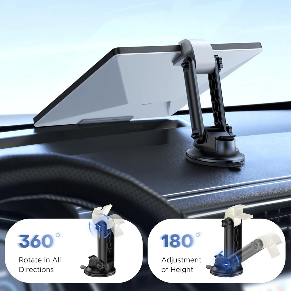 For Starlink Mini Car Mount for Dashboard Mounting Kit Sticky Suction Base Angle-Adjustable Secure Hold Car Suction Cup Mount