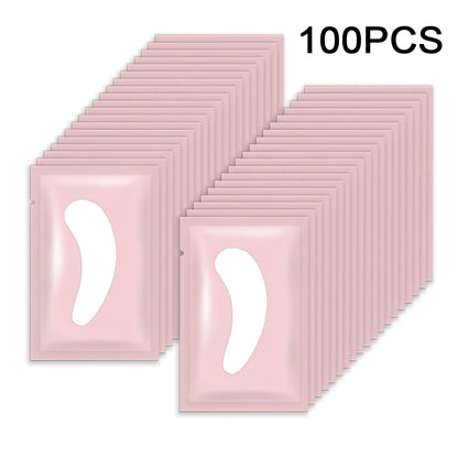 100 pairs Eyelash Pads Grafted Lash Hydrogels Gel Patches Under Eye Pads for Eyelash Extension Tips Sticker Makeup Tools