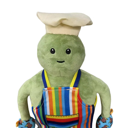 Anime Tiny Chef Show Plush Toy Cartoon Animation Suffed Doll Wearing Apron Collection Plushie Toy Kid Birthday Christmas Gifts