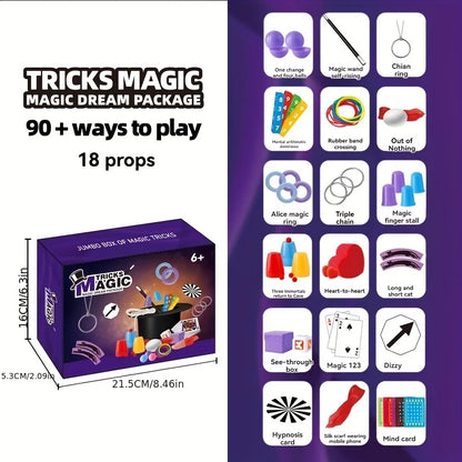 Magic props gift box set, magic toys that boys like, a perfect gift, and also a holiday and Christmas gift