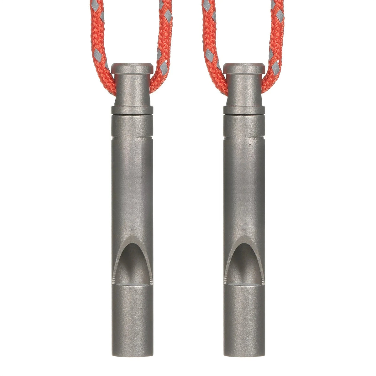 TOMSHOO Titanium Emergency Whistle with Cord Outdoor Survival Whistle Camping Hiking Exploring