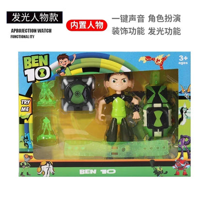 Omnitrix BEN10 Action Figures Ben Tennyson Projection Watch Deformation Sound Light Doll Smart Watch Children's Birthday Gifts