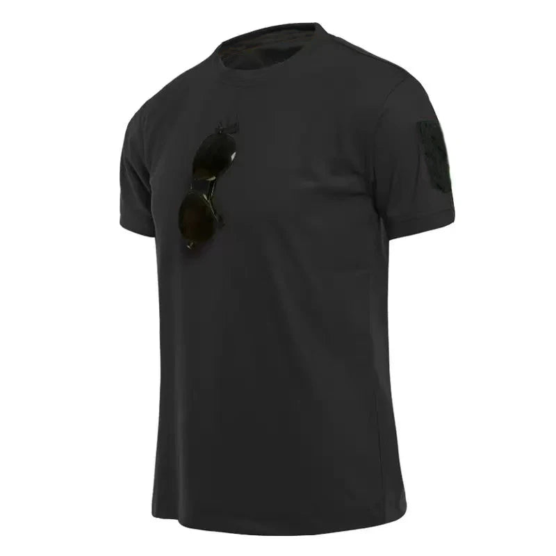 Men Summer Quick Dry T-shirt Camping Hiking Trekking Fishing Trainning Breathable Pullover Climbing Tees Casual Cargo Shirts