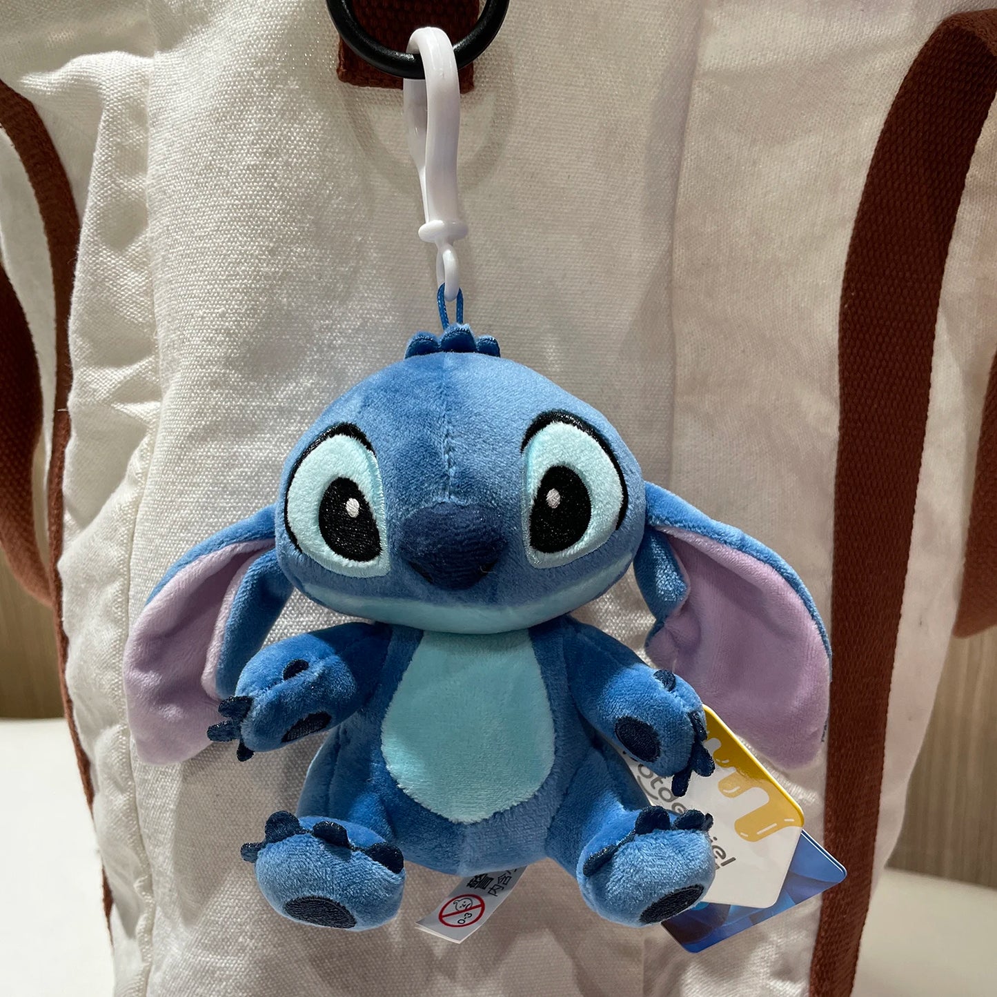 Genuine Disney Stitch Lotso Plush Toys Keychain Pendant Accessories Cute Cartoon Stuffed Doll Key Ring Toys Key Chain Gift