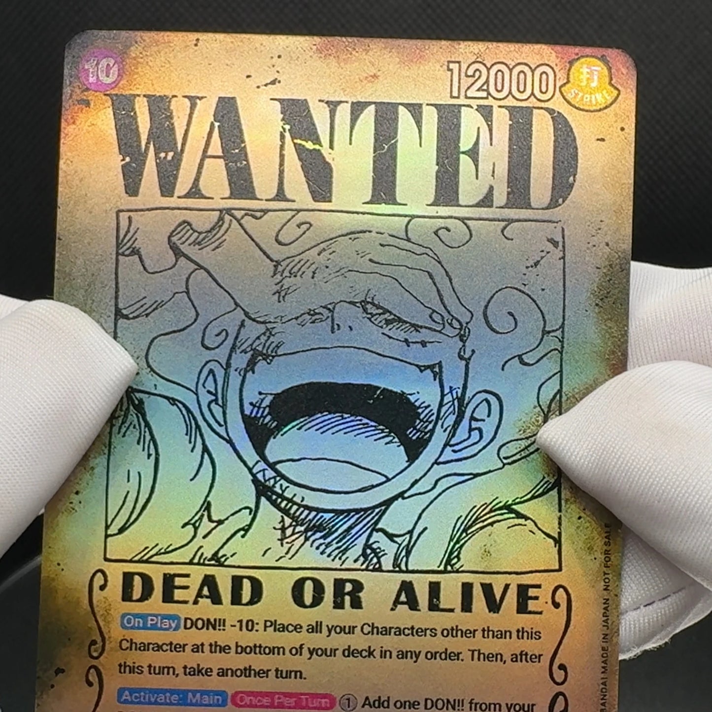 One Piece TCG OPCG English Character card 4 Emperors Wanted Poster Luffy Shanks Teach Buggy Textured Foil Card