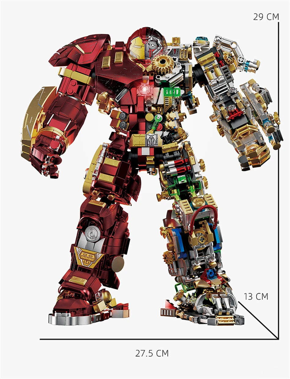 Variety Iron Heroes Blocks Action Figures Mark Building Sets Buster Mech DIY Brick Collectible Toys for Boys Adult Kids Gifts