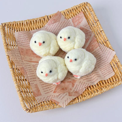 Simulated baby chick squeeze-able soft plush toy with slow rebound feature for stress relief and emotional healing