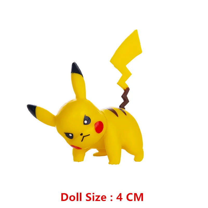 Pokemon Anime Figure Pikachu Eevee Charizard Mewtwo Cartoons Figure Collection Model Pocket Monster Action Toys Kids Birthday Gi