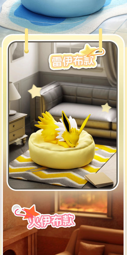 New Genuine Eevee Sleeping Position Series Mystery Box Vaporeon Anime Figurines Sylveon Espeon Umbreon Merchandise  Gift Toy