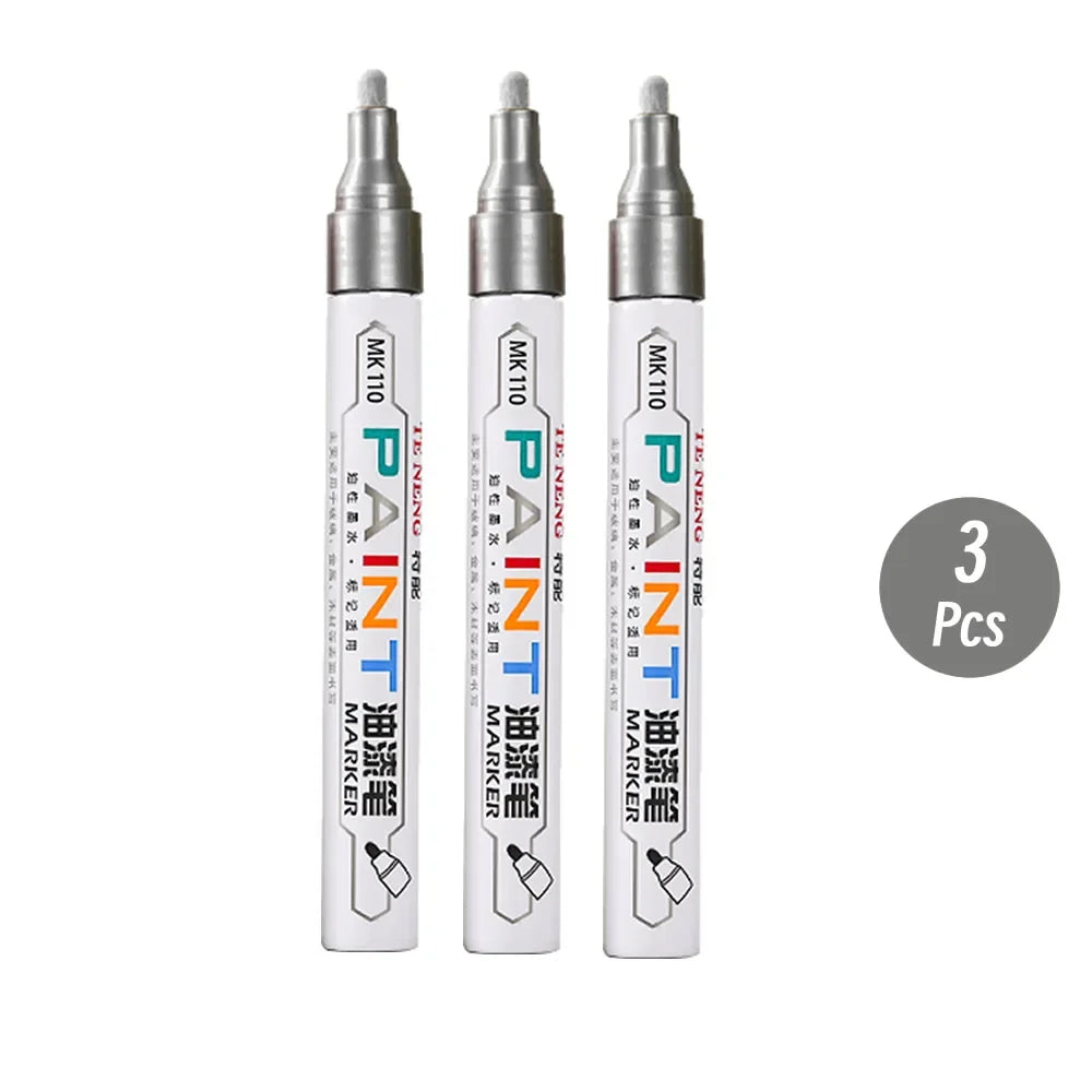 8 Colors Car Scratch Repair Paint Pen Quick Dry Touch Up Paint Repair Pen Waterproof Wheel Tyre Marker Auto Paint Marker Pens
