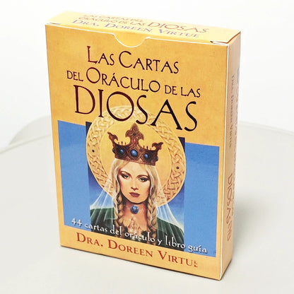 Spanish Edition 10.5*7.5cm Goddess Guidance Oracle Deck 44 Pcs Oracle Cards
