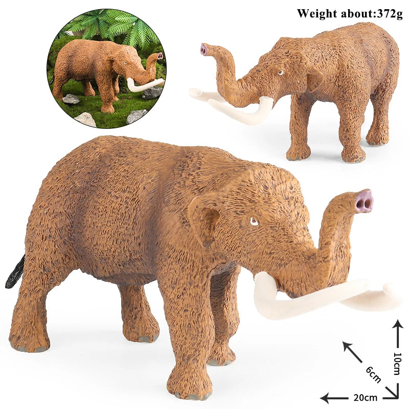 Oenux African Wild Animals Elephant Model Simulation Big Mammoth Action Figures Figurine PVC Educational Toy For Kids Gift
