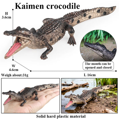 Oenux Wild Animals Action Figures Simulation Sarcosuchus Crocodiles Boar Croc Model PVC Collection Decorate Kids Educational Toy