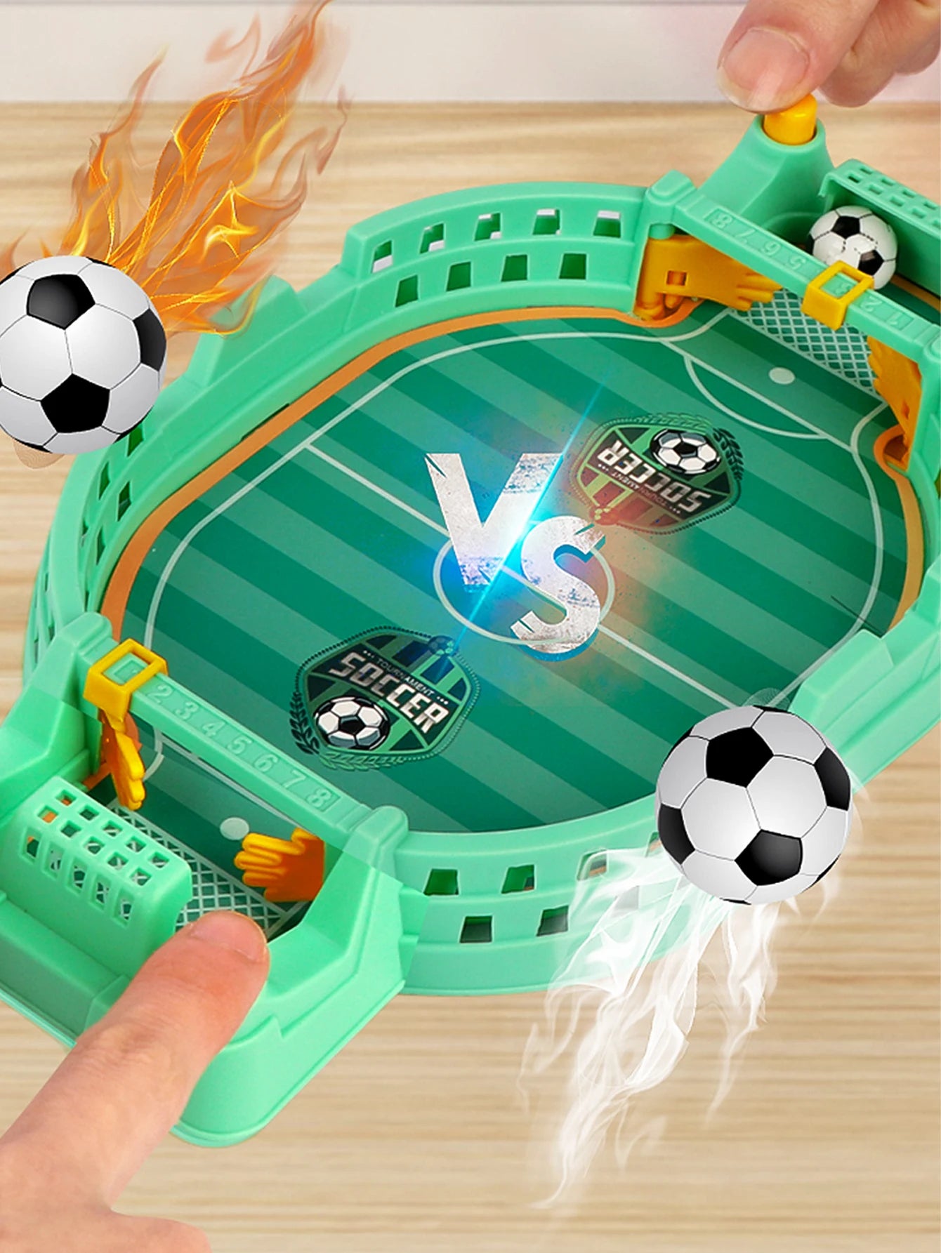 Football Table Mini Tabletop Interactive Game, Soccer Tabletops Competition Sports Games Desktop Catapult Toys for Family Game