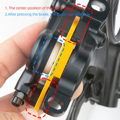 Brake Piston Maintenance Tool Piston Protrusion Reset Tool Aluminum Bicycle Tool For Single Side Clamping of piston ﻿
