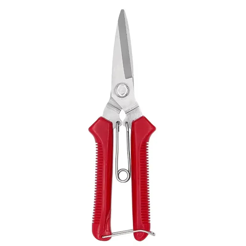 Garden Scissors Straight Head Pruning Shears Non-slip Handle Stainless Steel Outils Manuels Household Bonsai Pruing Scissors