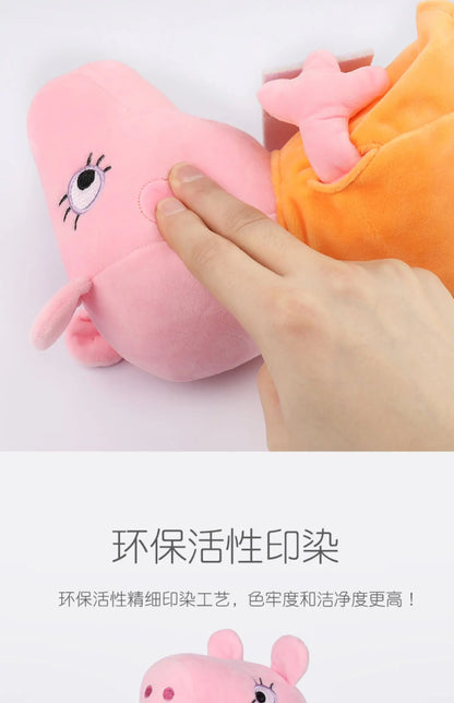 30cm 12'' Genuine Peppa Pig daddy mammy grandpa grandma dinosaur Teddy bear Peppa George Plush Toy Kids Birthday Christmas Gift