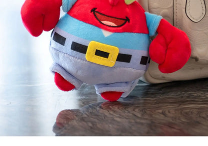 Anime Spongebob Squarepants Patrick Star Squidward Eugene H. Krabs Gary Stuffed Plush Toy Pendant Keychain Birthday Gift For Kid