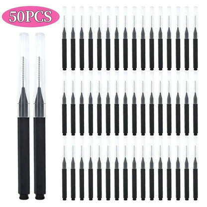 5/10/50PCS Mini Eyebrow Brush Brow Perm Brush Disposable Brow Lifting Brushes Bendable Micro Eyelash Brush Applicators Tools