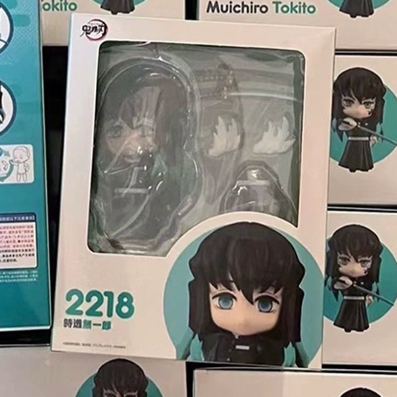 Cute Anime Demon Slayer Series #2217 Kanroji Mitsuri 2218 Tokitou Muichirou Figures Movable Doll Set Collection Surprise Gift