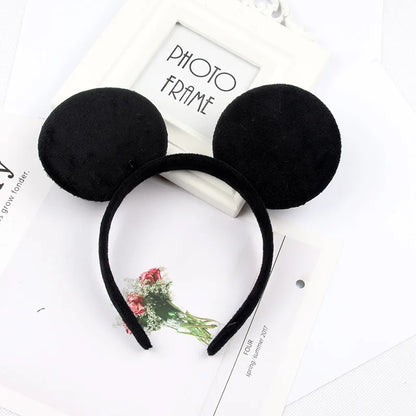 2023 New Cute Performance Party Headband Mickey Minnie Headband Mickey Mouse Bow DY Black Ear Headband Christmas HairAccessories