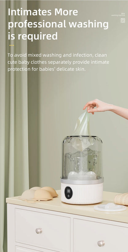 Mini Household Electric Washing Cup Underwear Socks Small Wireless Charging Washing Machine Pet clothes washing machine