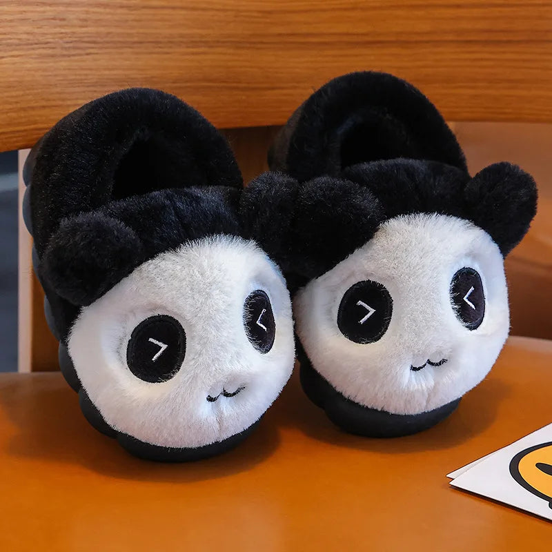 Kawaii Pikachu Figure Cotton Slippers Cover Heel Anime Peripheral Cute Cartoon Flat Autumn/Winter Plush Slippers Christmas Gifts